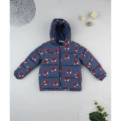 Abrigo azul de niño Spiderman