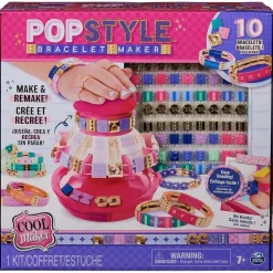 Air Hogs - Kit para hacer pulseras Popstyle con máquina de almacenamiento y cuentas reutilizables