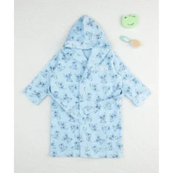 Albornoz infantil de rizo suave con Stitch