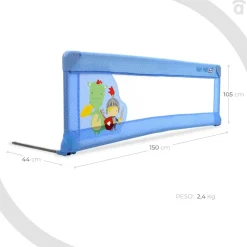 Asalvo - Barrera de cama estándar 150 cm Camelot