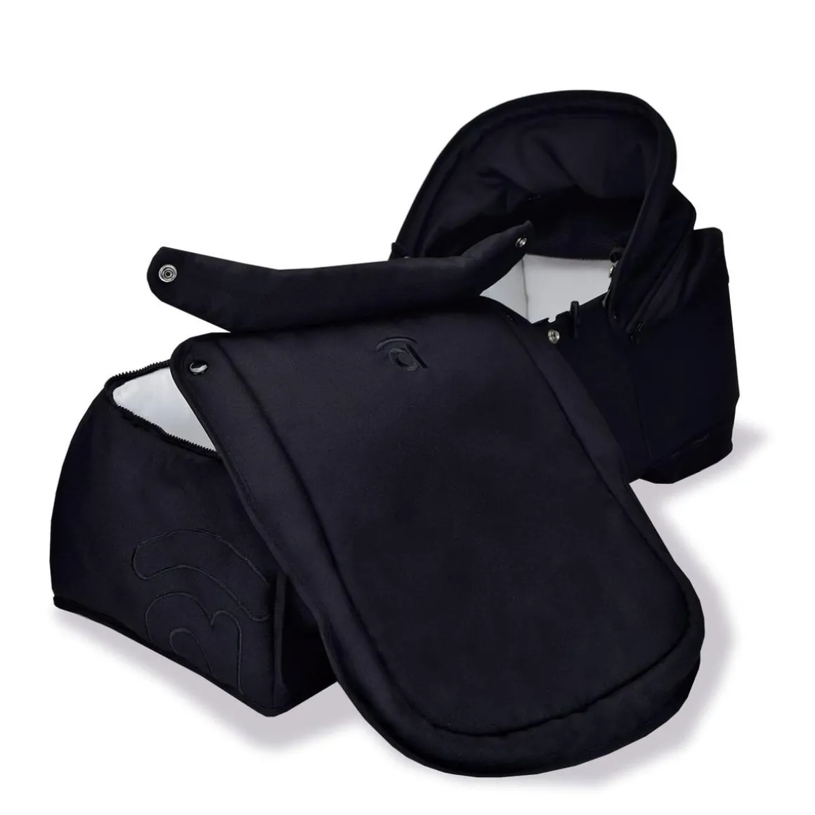 Asalvo - Capazo para silla gemelar Bro Negro