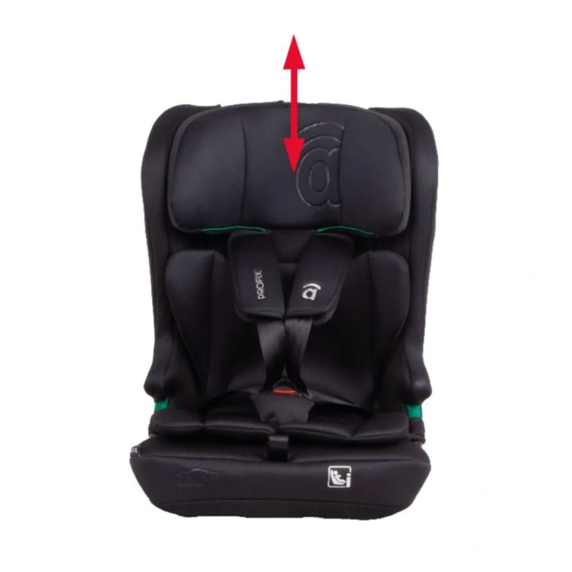 Asalvo - Silla de auto Profix Negro 76-150 cm