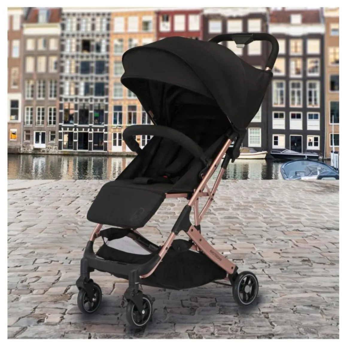 Asalvo - Silla de Paseo Amsterdam Dorada
