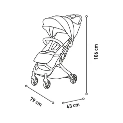Asalvo - Silla de Paseo Amsterdam Dorada