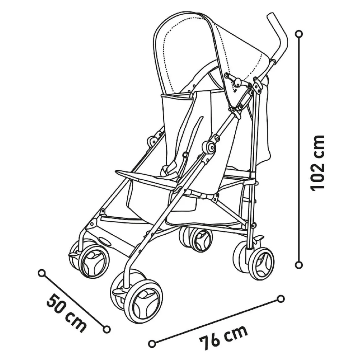 Asalvo - Silla de Paseo Mombi Rosa