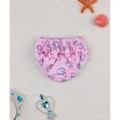 Bañador antifugas rosa con estampado de unicornios para niña