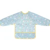 Babero impermeable mangas largas ajustable azul ㅤ