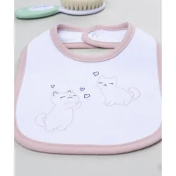 Babero niña con gatitos