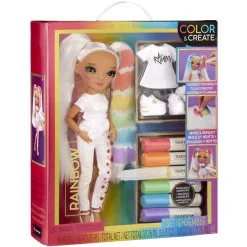 BABY born - Muñeca de moda Color & Create con ojos verdes y accesorios extra