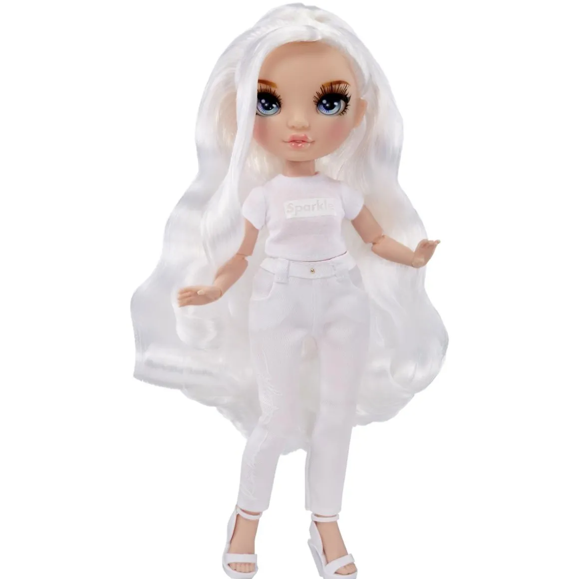 BABY born - Muñeca Fashion DIY ojos azules, top y zapatos extra, rotuladores lavables arcoiris