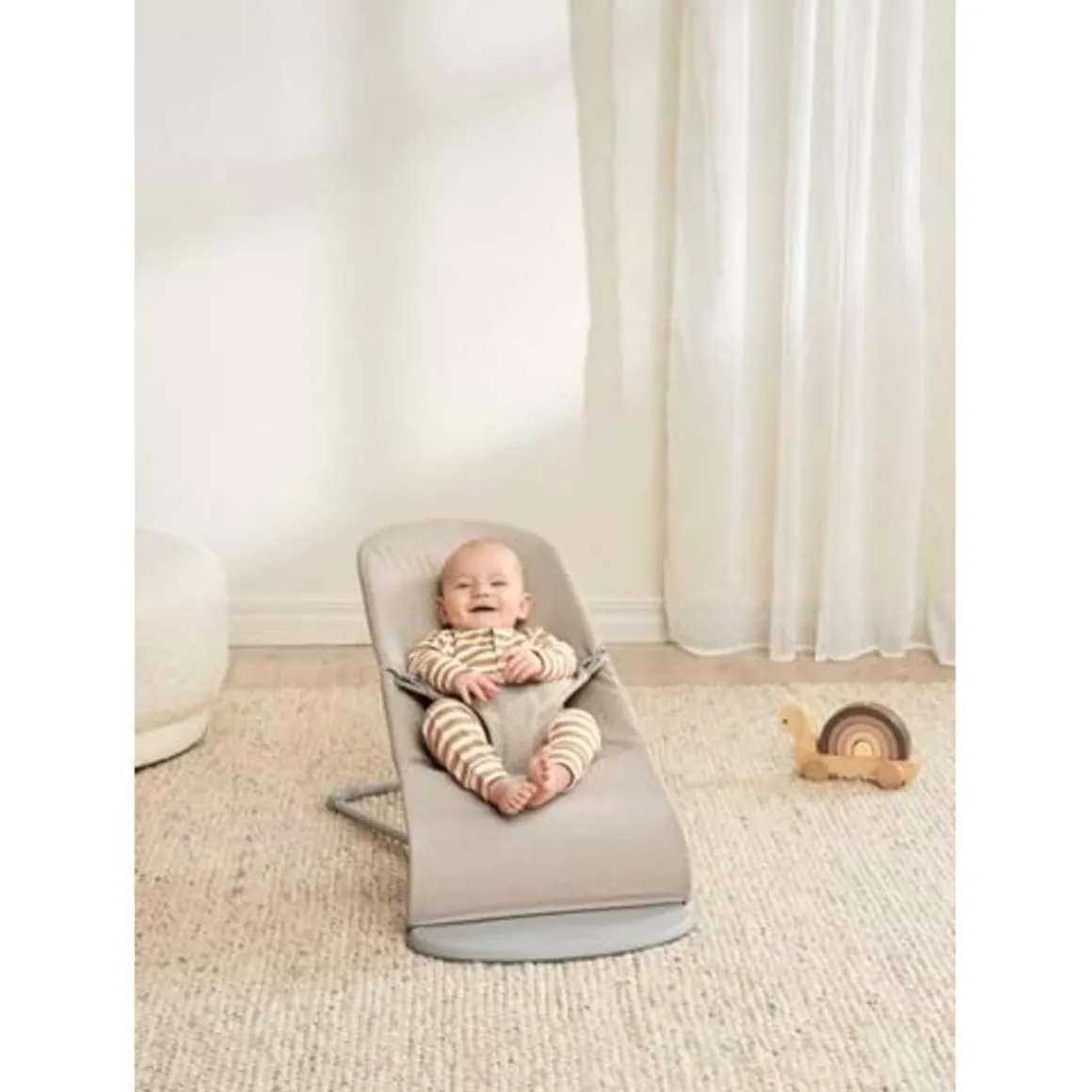 BabyBjörn - Hamaca Bliss Tejido Jaspeado - Beige Claro
