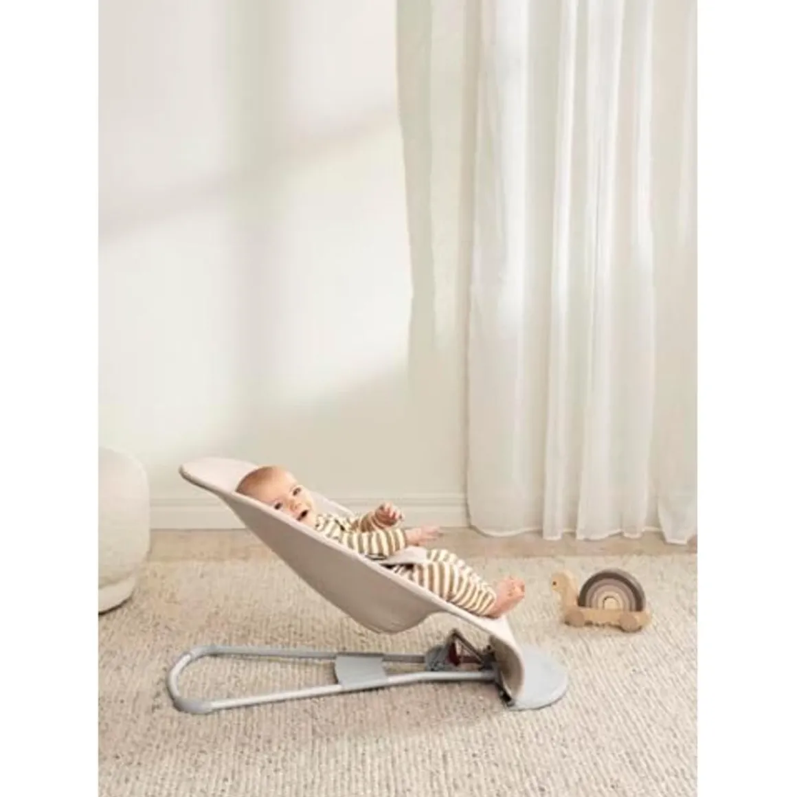BabyBjörn - Hamaca Bliss Tejido Jaspeado - Beige Claro