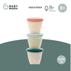 Babymoov - 6 Recipientes Babybols 250 ml