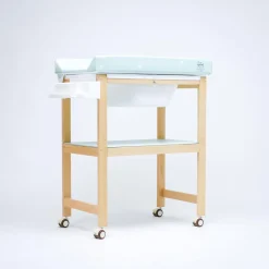 Bañera de Madera Natural Sobrebidé Safari Mint