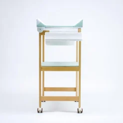 Bañera de Madera Natural Sobrebidé Safari Mint