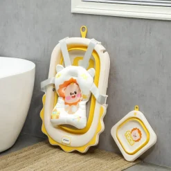 Bañera plegable con cojín y palangana