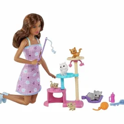 Barbie - Kitty Condo - Muñeca y gatitos