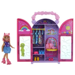 Barbie - Muñeca chelsea con armario, ropa y accesorios