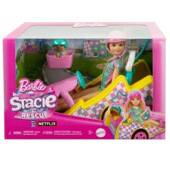 Barbie - Muñeca con kart, mascota y accesorios de aventura ㅤ