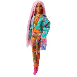 Barbie - Muñeca Extra - Trenzas rosas