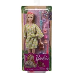 Barbie - Muñeca Relax en Spa con mascota y accesorios spa ㅤ