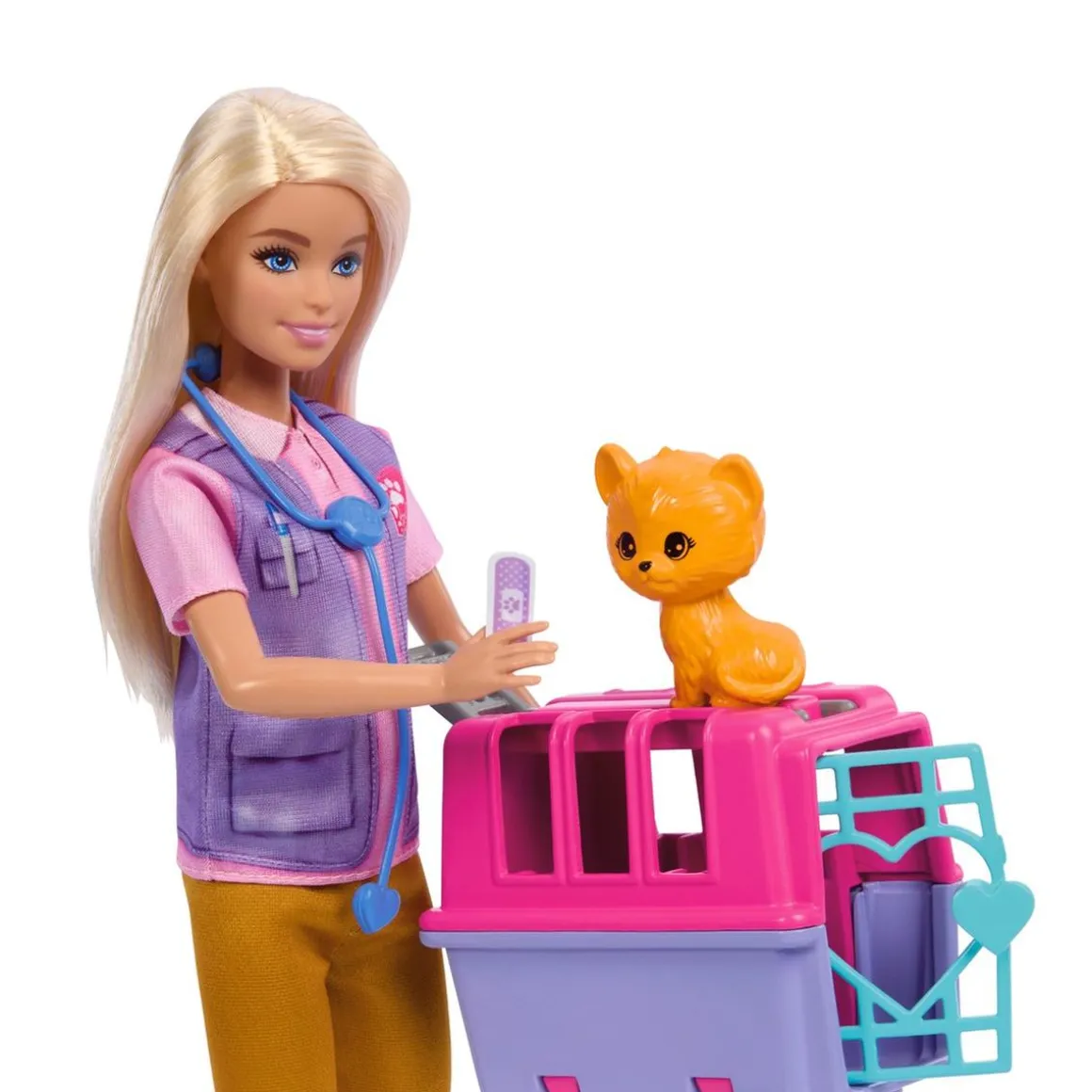 Barbie - Muñeca Salvadora de Fauna con Accesorios de Rescate ㅤ