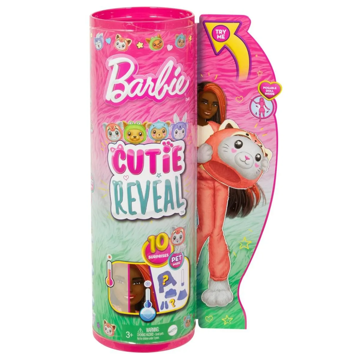 Barbie - Panda - Muñeca sorpresa con accesorios moda y mascota (Varios modelos) ㅤ