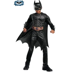 Batman - Disfraz infantil Batman Black Line deluxe 5-7 años
