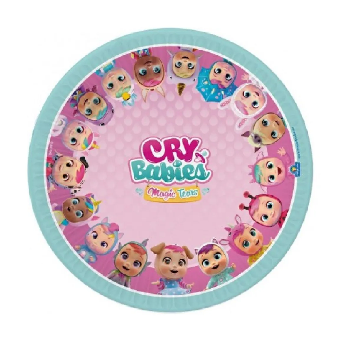 Bebés llorones - 8 Platos de Cartón 18 cm