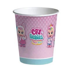 Bebés llorones - 8 Vasos de Cartón 250 ml