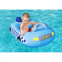 Bestway - Coche de policía hinchable con sonido