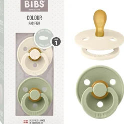 Bibs - Pack 2 chupetes Colour 0-6 meses - Ivory/Sage