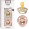 Bibs - Pack 2 chupetes Colour 6-18 meses - Vanilla/Blush