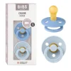 Bibs - Pack 2 chupetes Colour 0-6 meses - Blue/Baby blue