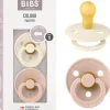 Bibs - Pack 2 chupetes Colour 0-6 meses - Ivory/Blush