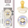 Bibs - Pack 2 chupetes Colour + 6 meses - Jasmine Ivory Mix