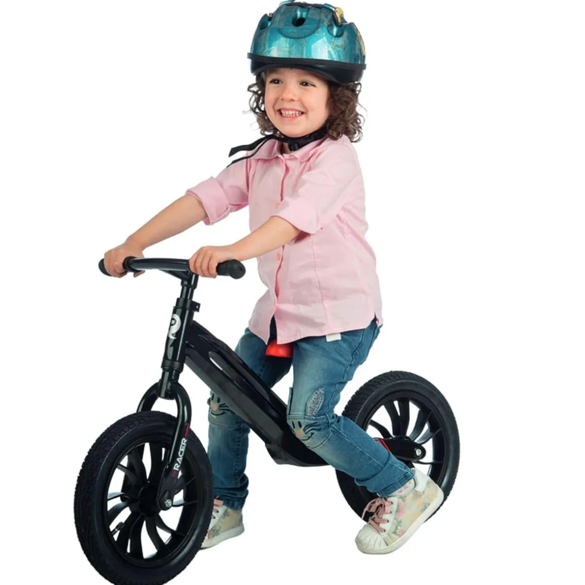 Bicicleta sin pedales Qplay Racer Negra