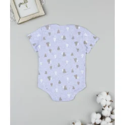 Body gris con estampado de ositos para bebé
