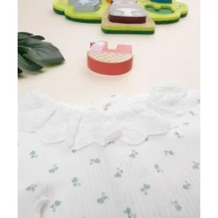 Body niña blanco estampado