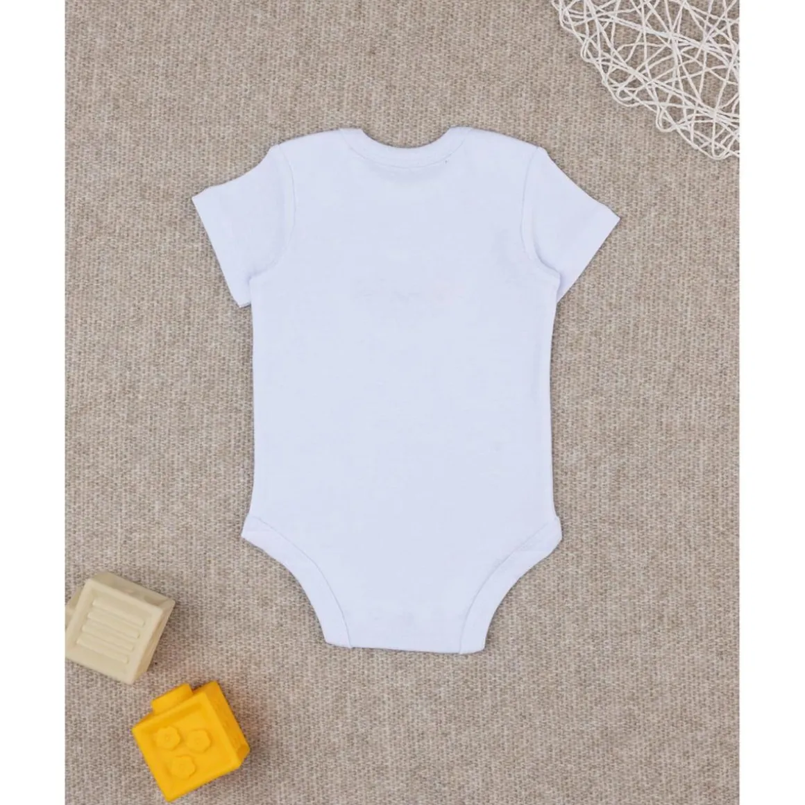 Body unisex blanco bordado baby smile