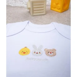 Body unisex blanco bordado baby smile