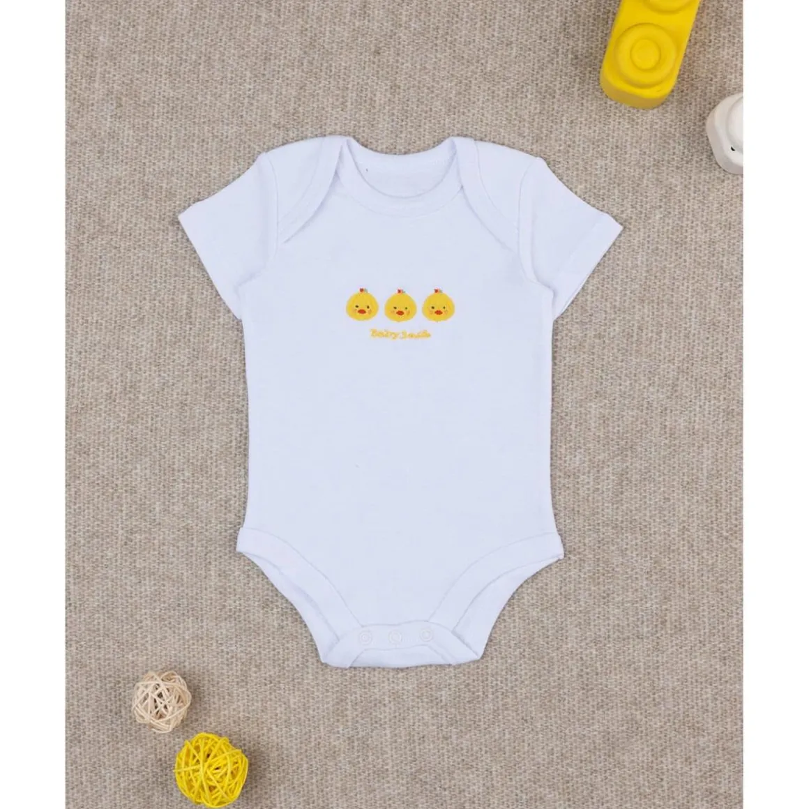 Body unisex smile bordado patitos