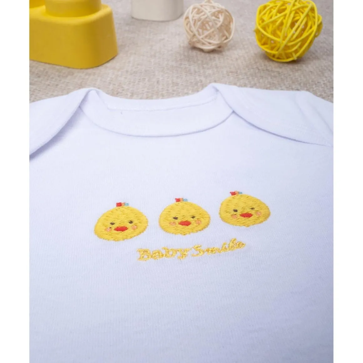 Body unisex smile bordado patitos