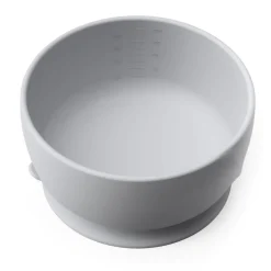 Bol de silicona con ventosa gris