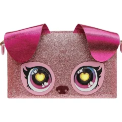 Bolso de mano juguete cachorro con ojos arcoíris iluminados ㅤ