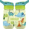 Botella cantimplora infantil de tritan 500ml con diseño de dinosaurio