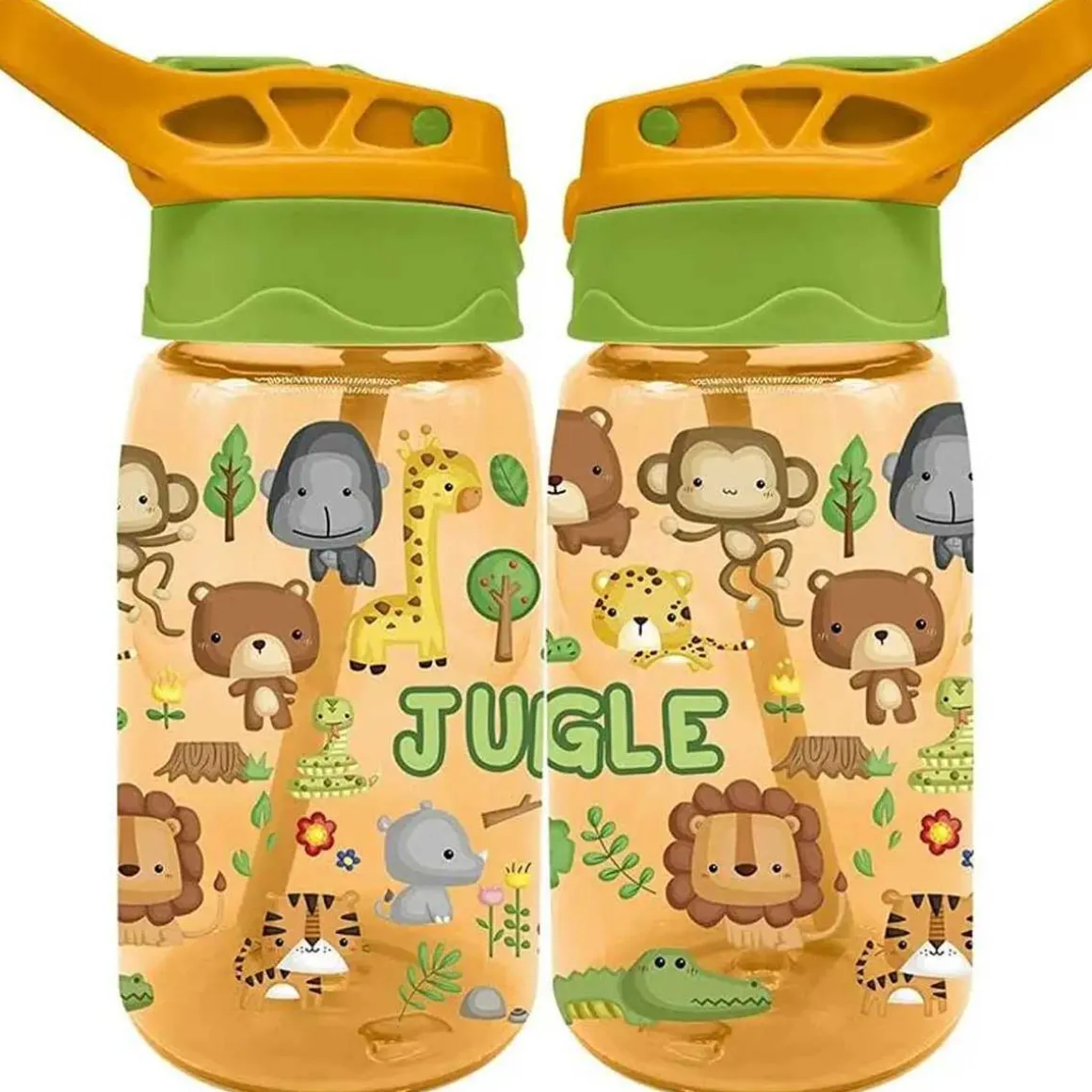 Botella cantimplora tritan 500ml con diseño de animales