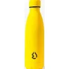 Botella Termo de color Amarillo Flúor