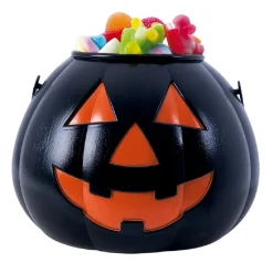 Calabaza Portacaramelos Negra