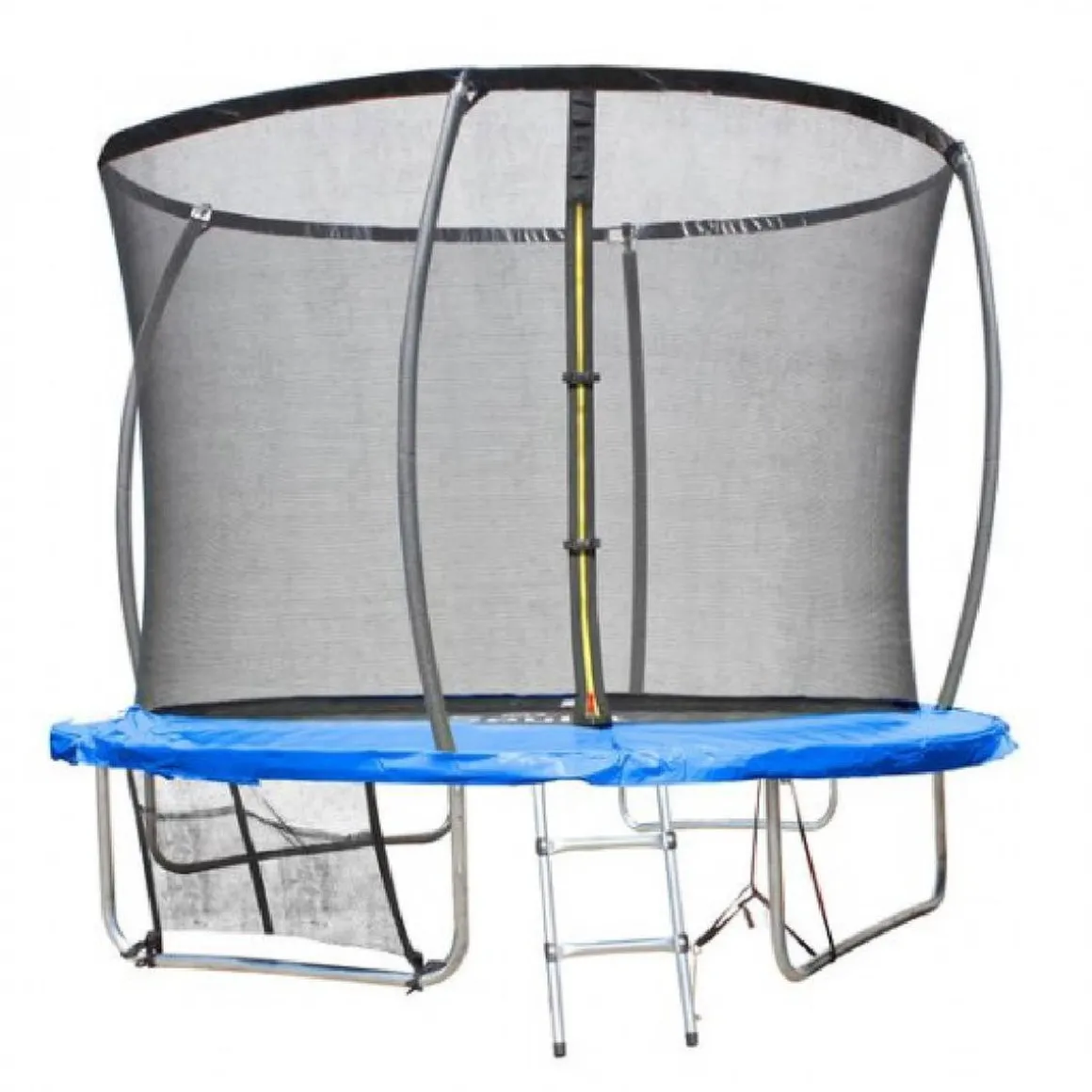 Cama elástica exterior de 366 cm con red, escalera y refuerzo de protección
